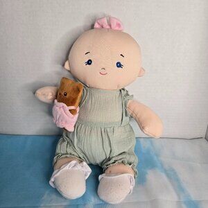 Baby Gund Baby Doll Romper Plush Stuffed Toy Teddy Bear Lovey 9" Ragdoll